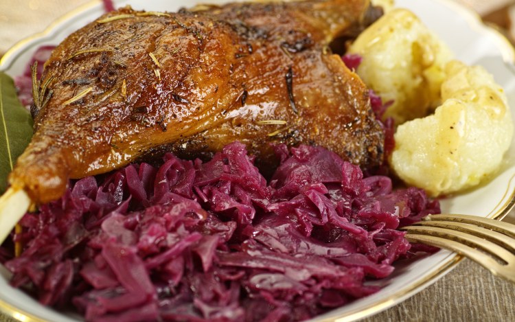 Svatomartinské menu v restauraci penzionu Dvorce